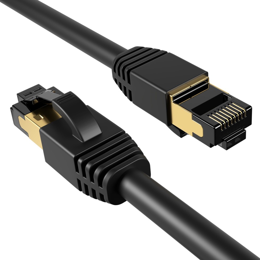 6FT Cat 8 RJ45 Ethernet Cable Super Speed 40Gbps Patch LAN Network Plated Lot