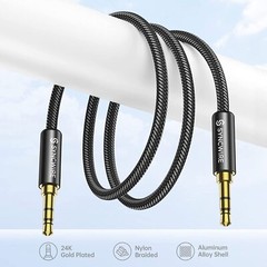 AUX AUXILIARY 3.5mm Cable Male to Male Car Audio Cord For Headphones/Car/Speaker