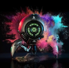 GravaStar Mars Sci-Fi Bluetooth Speaker ZOEAO RGB Gaming Robot 20W TWS Black New