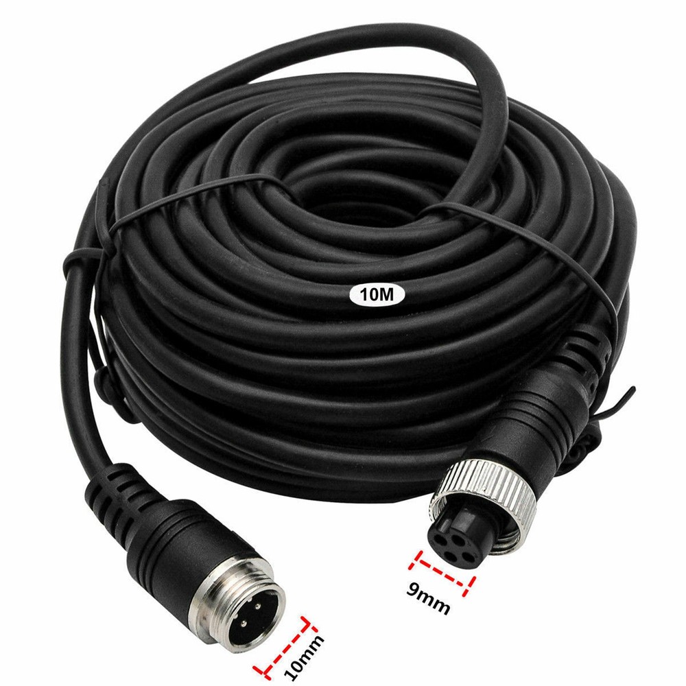 4 Pin Aviation Extension Cable (16/33/50/66FT) Backup Camera Cord Car Video Wire