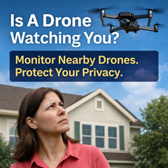 Drone and Pilot Detection Device –Handheld Remote ID Receiver for iOS & Android