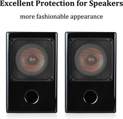 Speaker Subwoofer Guard Protector Square 4 inch ABS Plastic Metal Mesh 2Pcs