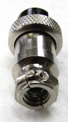 Vanco CBC3X CB Radio Microphone 3 Pin Female Panel Jack Replacement Chrome Kit