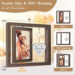 HELORAY 1 YearAnniversary Picture Frame one year anniversary gifts for men