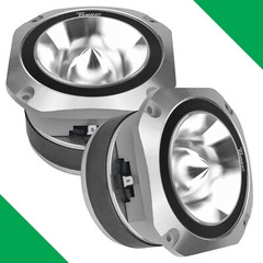 (2) 4″ SUPER TWEETER TIMPANO 900WATTS MAX TPT-ST25 CHROME BULLET 8 OHM PRO AUDIO