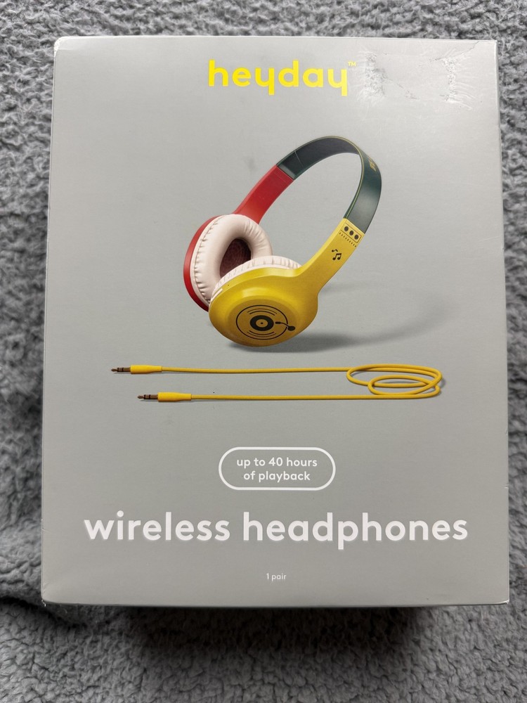 heyday Wireless Headphones Bluetooth 5.4 Multicolor Up to 40 Hours Playback AUX