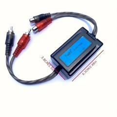 RCA Car Audio Noise Filter 2 Channel Suppressor Ground Loop Isolator Car Stereo
