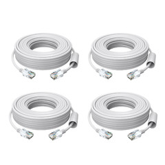 ZOSI 4-Pack 60ft Cat5e Ethernet Cable Network RJ45 wire cord for POE Camera