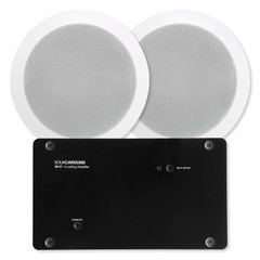 KBSound SOUNDAROUND Wi-Fi Amplifier with (2) 5.25 In. In-Ceiling Speakers: 60351