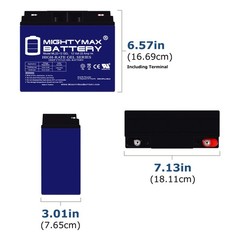 Mighty Max 12V 22AH GEL Replacement Battery for Leoch LPX12-20