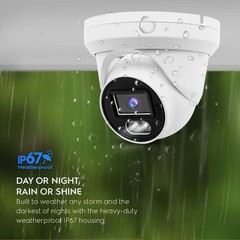 8MP PoE IP Full Color Night Vision Camera Outdoor/Indoor Metal Housing 2.8mm