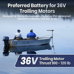 Used 36V 50Ah Lithium Battery With Low-Temp Cutoff Protection For TrollingMotor