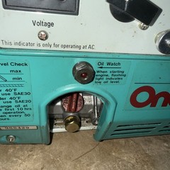 Vtg Onan K450 Generator Kh-1p osp63–2d Mcgraw Edison Part Repair Need Carburetor