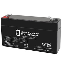 Mighty Max 6V 1.3Ah Battery Replacement for Toyo 3FM1.3