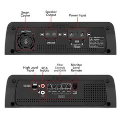 Taramps Bass 1200 1 Ohms Monoblock Amplifier 1200 Watts Rms 1 Channel 14.4VDC