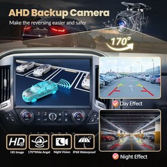 13.1” Carplay Car Stereo Radio For 2014-2018 Chevy Silverado GMC Sierra 8+128GB