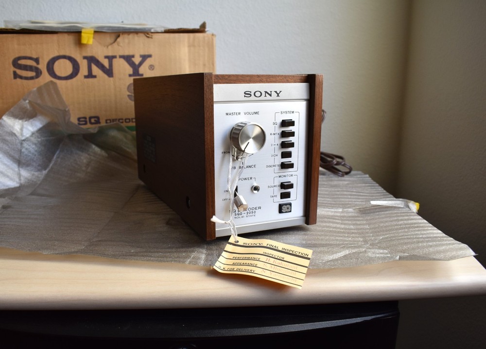 Vintage Sony SQD-2050 4 Channel SQ Decoder – New open box – With all documents