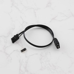 2 PCS 4 Pin RGB Standard 5V 3 Pin ARGB Adapter Connector PC Fan Sync 25cm