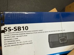 Alpine SS-SB10 Single 10” Shallow Preloaded Subwoofer Enclosure