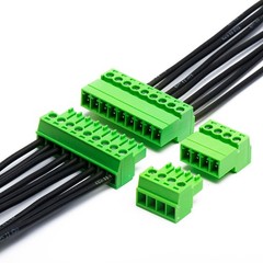 5 Set 6 Pin 3.5mm Pitch Screw Terminal Block, Pluggable Male Female Connector