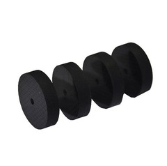 4Pcs 40mm*10mm Carbon Fiber Speaker Spike Mat Base Pad Feet Isolation HIFI Mount