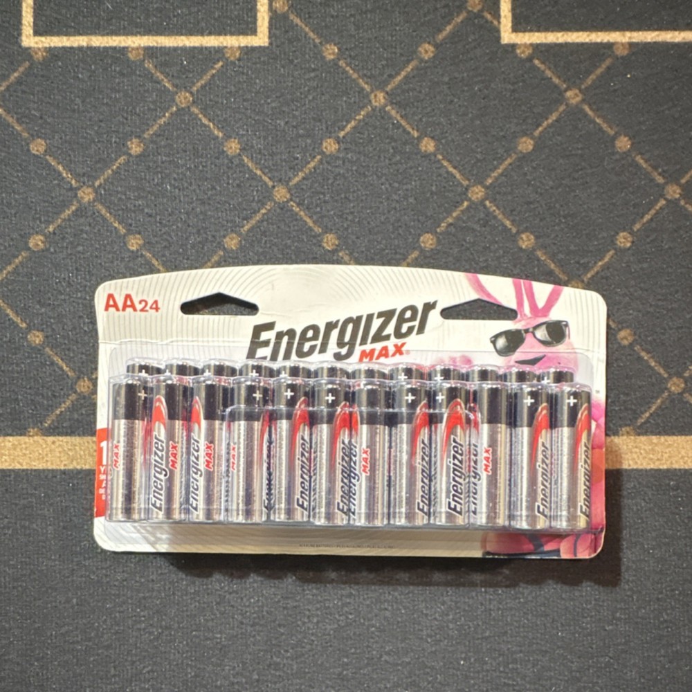 Energizer AA Alkaline Batteries 24 Pack 1.5V for Low & High Drain Devices 2023