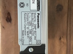 Panasonic Smart Network 3D/Blu-ray Disc DVD Player DMP-BDT360 NO REMOTE Tested