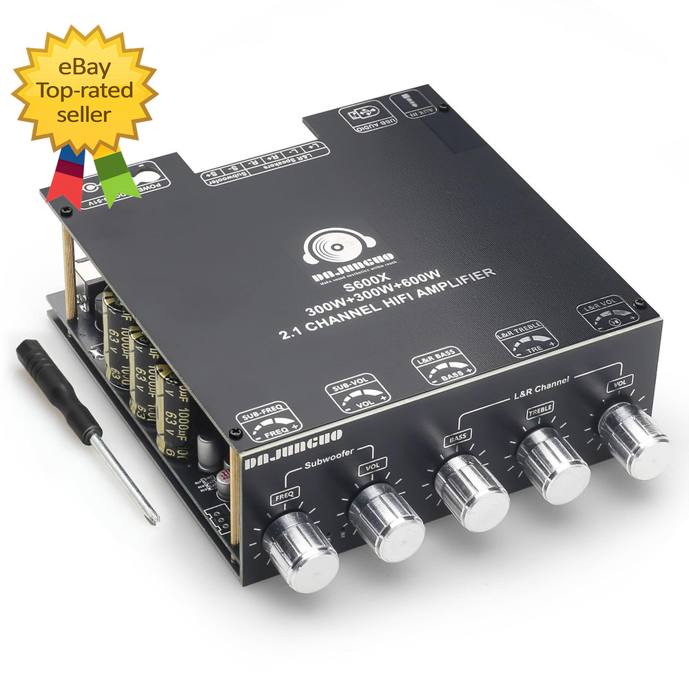 2.1 Channel Amplifier Board 300W 300W 600W Bluetooth 5.2 TPA3255 Audio Module X2