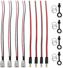 5.5 x 2.1 mm DC Power Connector 4Set 2.1mm x 5.5mm DC Power Jack Socket Threaded