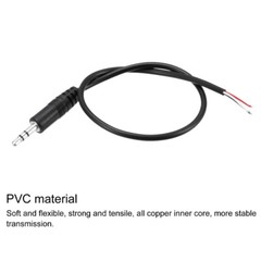 10-Pack 3.5mm Male Plug to Bare Wire Open End TRS 3 Pole Stereo 1/8″ 3.5mm Jack