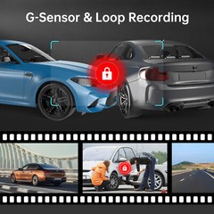 AZDOME 1296P Dash Cam WiFi Night Vision Parking Mode Small Camera for Car 1080P