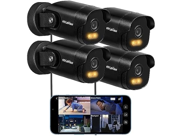 La View LV-PWB10B-4PK B10 Outdoor Camera 4PK Black