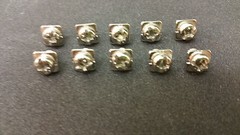 10pcs 4mm Amplifier Terminal Screws Square Washer POWER GROUND SPEAKER Amp Screw