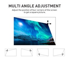 Smart Mini Projector Android 9.0 1080P 4K WiFi Bluetooth Portable Home Theater
