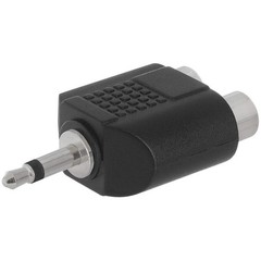 3.5mm to 2 RCA Adapter Stereo 3.5mm Adapter Mono AUX to RCA Converter Splitter