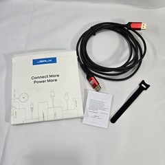 JSAUX 8K HDMI 2.1 Cable 10ft Braided 48Gbps UHD HDR 1-PACK