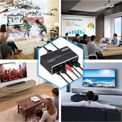 1×1 HDMI EARC Extractor 4K 1 In 1 Out 120Hz HDMI Splitter Audio Converter