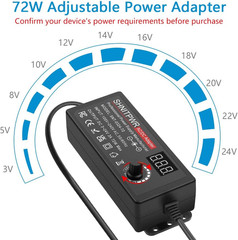 3V ~ 24V 3A 72W Power Supply Adjustable DC 3V 5V 6V 9V 12V 15V 16V 18V 19V 20V 2
