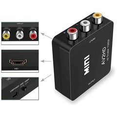 HDMI Adapter for PS3 VCR DVD | 1080P RCA to AV Converter