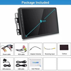 For GMC Yukon Chevy Silverado Double DIN Android 13 9″ Car Stereo Radio GPS WiFi