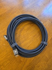 8K 24 Foot Braided HDMI Cable 24K Gold-plated 4K 120Hz 48Gbps HD Dolby 7.1