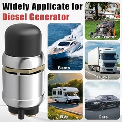 Push Button Starter Switch 12V 50A, Waterproof Momentary Start Switch black-1