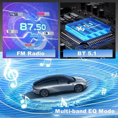 Double Din Apple Carplay Android Auto 7″ Car Stereo Radio Bluetooth Touch Screen