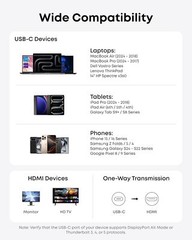 Anker 4K@60Hz HDR USB C to HDMI Cable with Advanced Shielding Thunderbolt 5/4/3