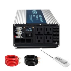 5000W Pure Sine Wave Inverter DC 12V 24V 36V 48V to AC 120V Remote