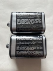 2-Pack Lantern Battery 6 Volt Eveready 1209 Heavy Duty Spring