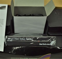 Startech.com Video Splitter 2 port 250MHz ST122L *New Unused*