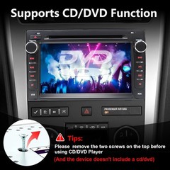 Car Radio Stereo DVD CD Carplay Navi For GMC Sierra Yukon Acadia 2007-2013