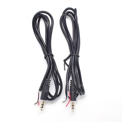 2pcs 1M/3.3ft 3.5mm 1/8″ Stereo Male Plug to Bare Wire DIY 2 Wire AUX Cable US