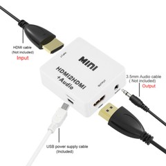 1080P HDMI Extractor Splitter HDMI Digital to Analog 3.5mm Out Audio HDMI2HDMI
